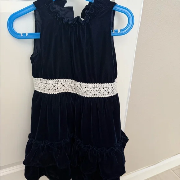 janie and jack black dress JJ Black Velvet Bow Dress by Janie and Jack